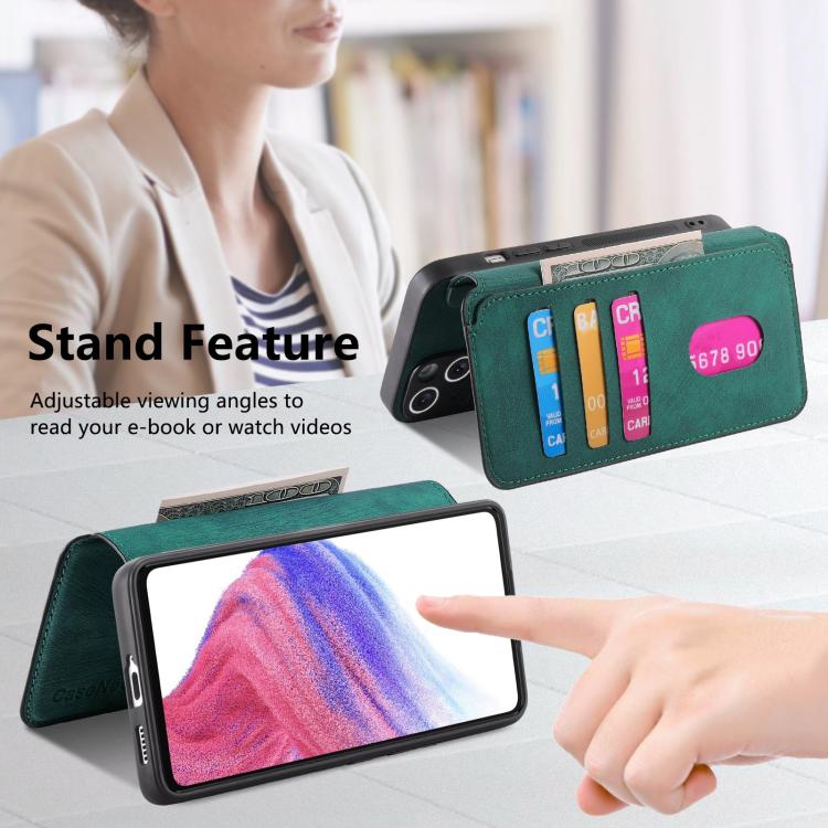 For Motorola Moto G85 EU CaseNeo MagSafe RFID Anti-theft Retro Leather Phone Case