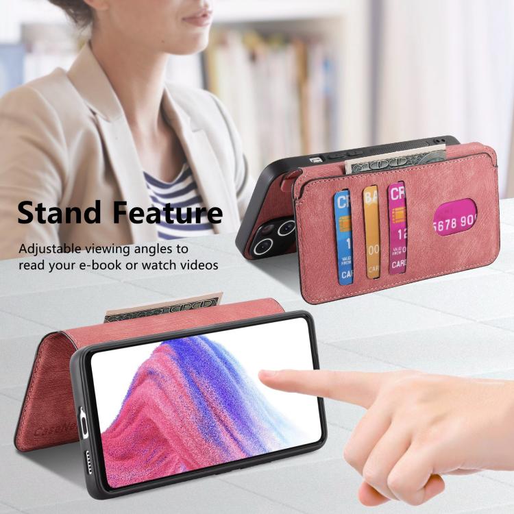 For Motorola Moto G85 EU CaseNeo MagSafe RFID Anti-theft Retro Leather Phone Case