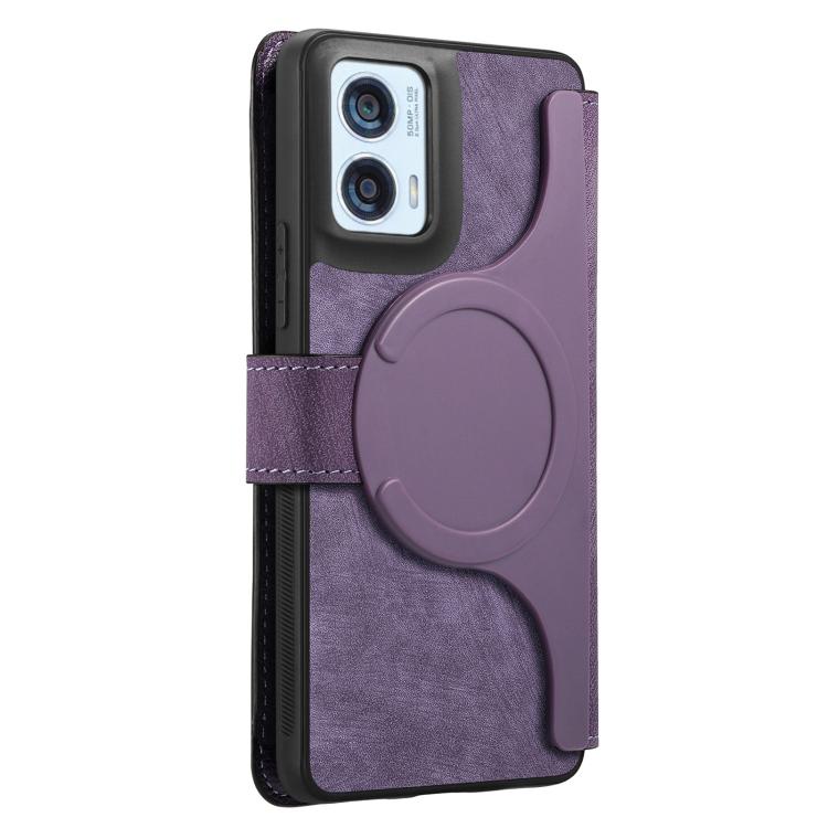 For Motorola Moto G85 EU CaseNeo MagSafe RFID Anti-theft Retro Leather Phone Case