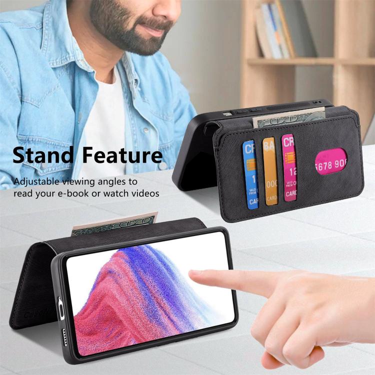 For Motorola Moto G 2025 CaseNeo MagSafe RFID Anti-theft Retro Leather Phone Case