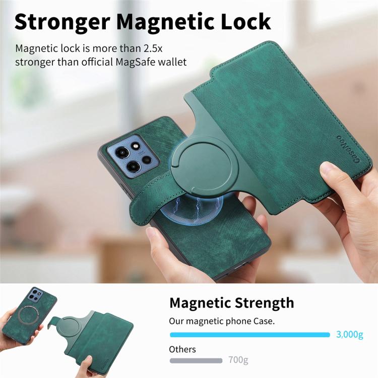 For Motorola Moto G 2025 CaseNeo MagSafe RFID Anti-theft Retro Leather Phone Case