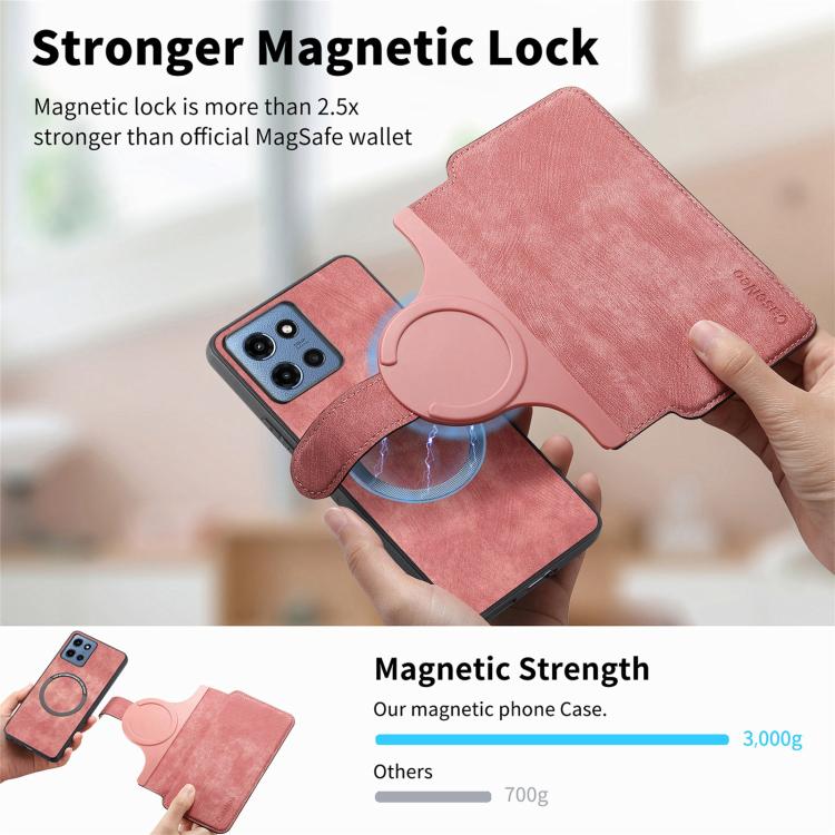 For Motorola Moto G 2025 CaseNeo MagSafe RFID Anti-theft Retro Leather Phone Case
