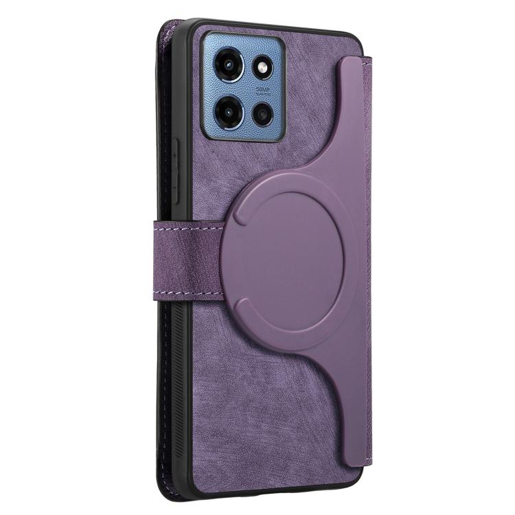 For Motorola Moto G 2025 CaseNeo MagSafe RFID Anti-theft Retro Leather Phone Case