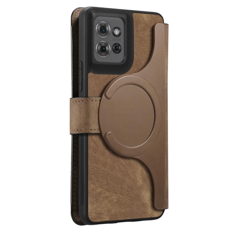 For Motorola Moto G Power 2025 CaseNeo MagSafe RFID Anti-theft Retro Leather Phone Case