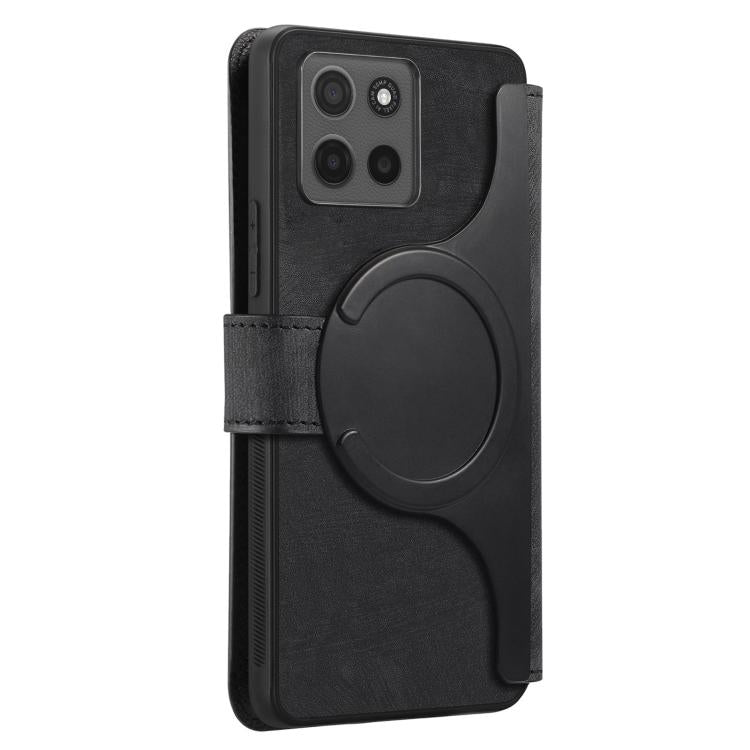 For Motorola Moto G15 CaseNeo MagSafe RFID Anti-theft Retro Leather Phone Case