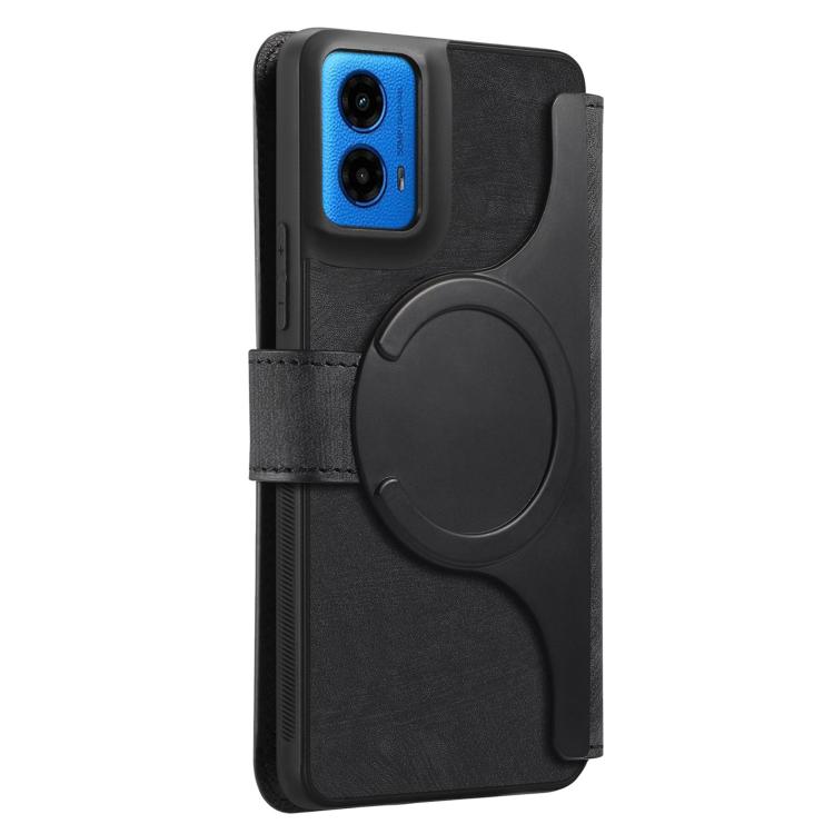 For Motorola Moto G45 5G CaseNeo MagSafe RFID Anti-theft Retro Leather Phone Case