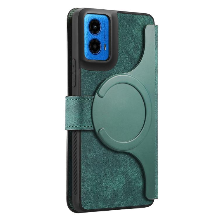 For Motorola Moto G45 5G CaseNeo MagSafe RFID Anti-theft Retro Leather Phone Case