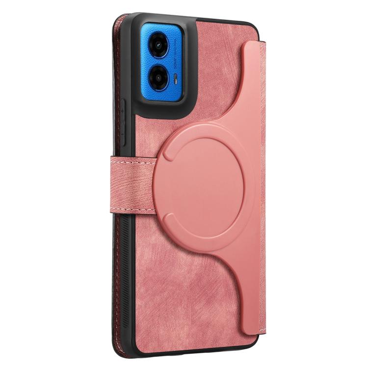 For Motorola Moto G45 5G CaseNeo MagSafe RFID Anti-theft Retro Leather Phone Case