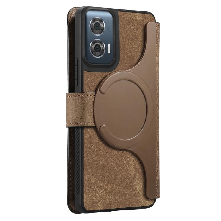 For Motorola Edge 50 Fusion CaseNeo MagSafe RFID Anti-theft Retro Leather Phone Case