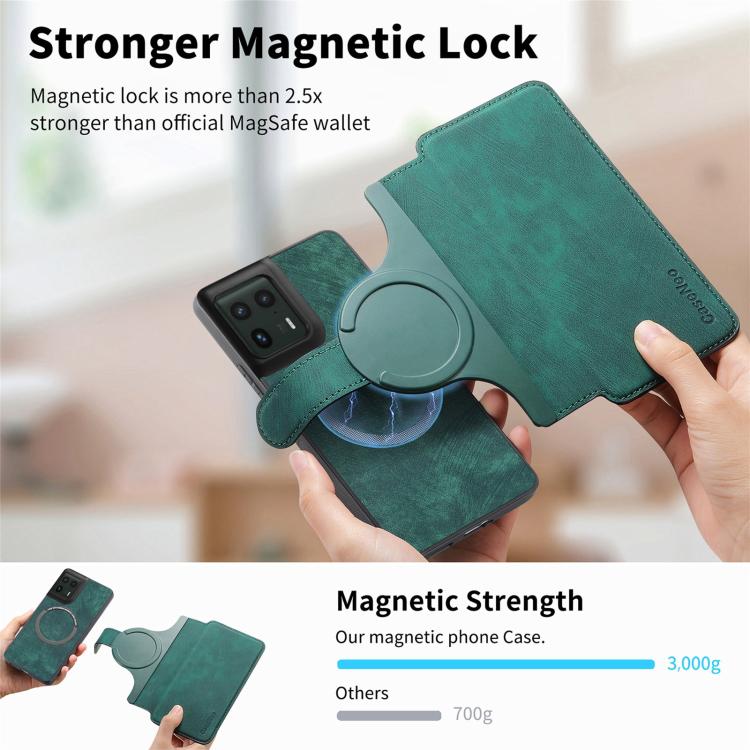 For Motorola Edge 50 Ultra CaseNeo MagSafe RFID Anti-theft Retro Leather Phone Case