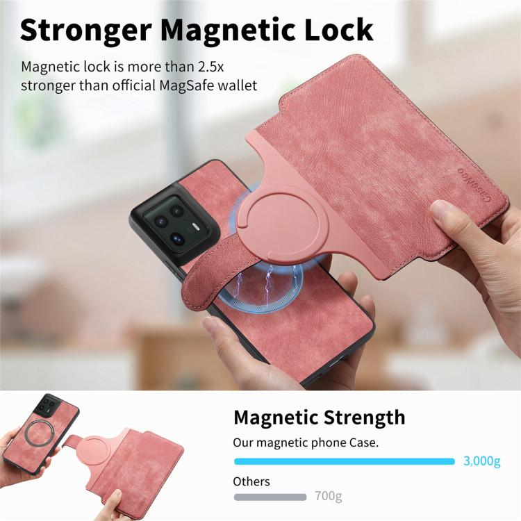 For Motorola Edge 50 Ultra CaseNeo MagSafe RFID Anti-theft Retro Leather Phone Case