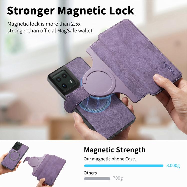 For Motorola Edge 50 Ultra CaseNeo MagSafe RFID Anti-theft Retro Leather Phone Case