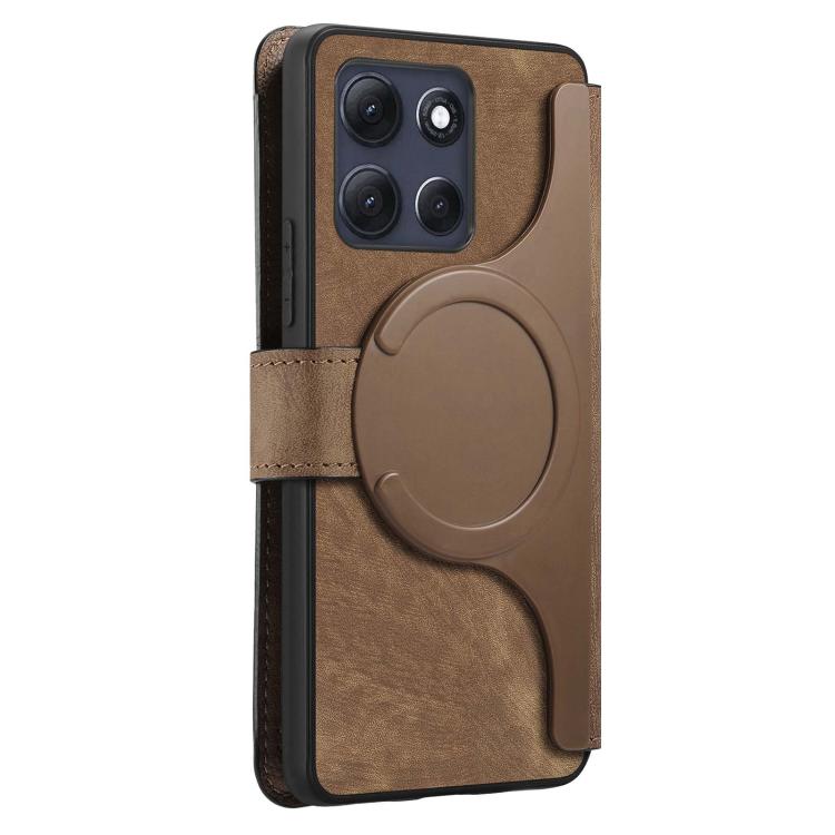 For Motorola Moto G86 Power CaseNeo MagSafe RFID Anti-theft Retro Leather Phone Case