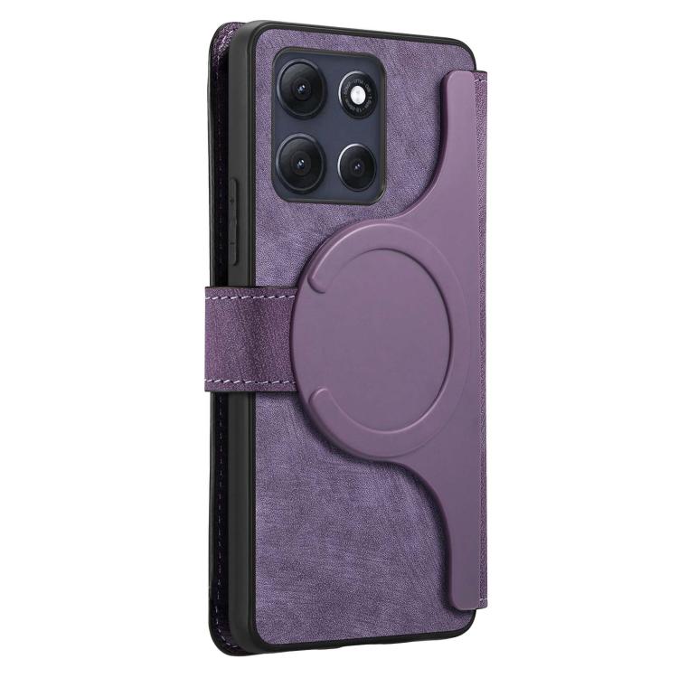 For Motorola Moto G86 Power CaseNeo MagSafe RFID Anti-theft Retro Leather Phone Case