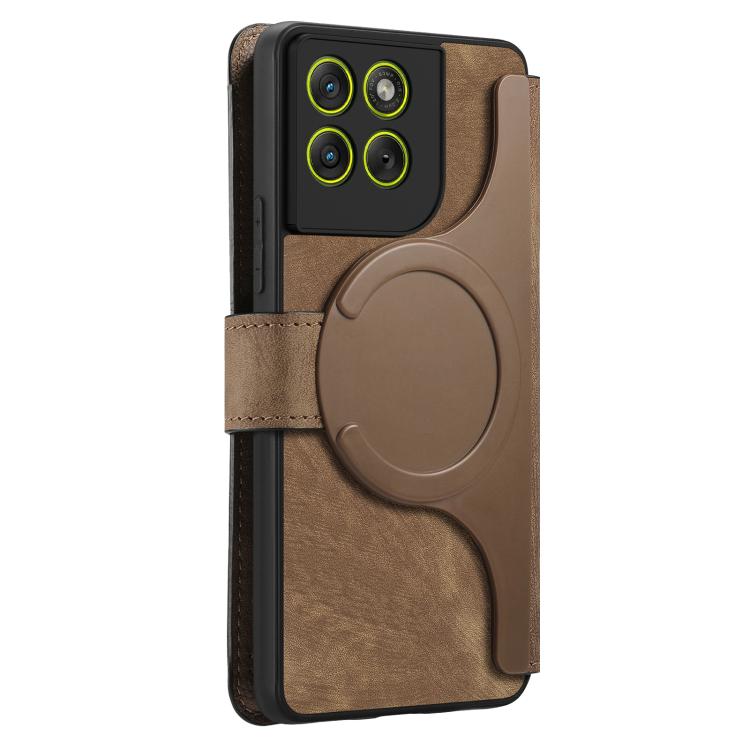 For Motorola Edge 70 5G CaseNeo MagSafe RFID Anti-theft Retro Leather Phone Case