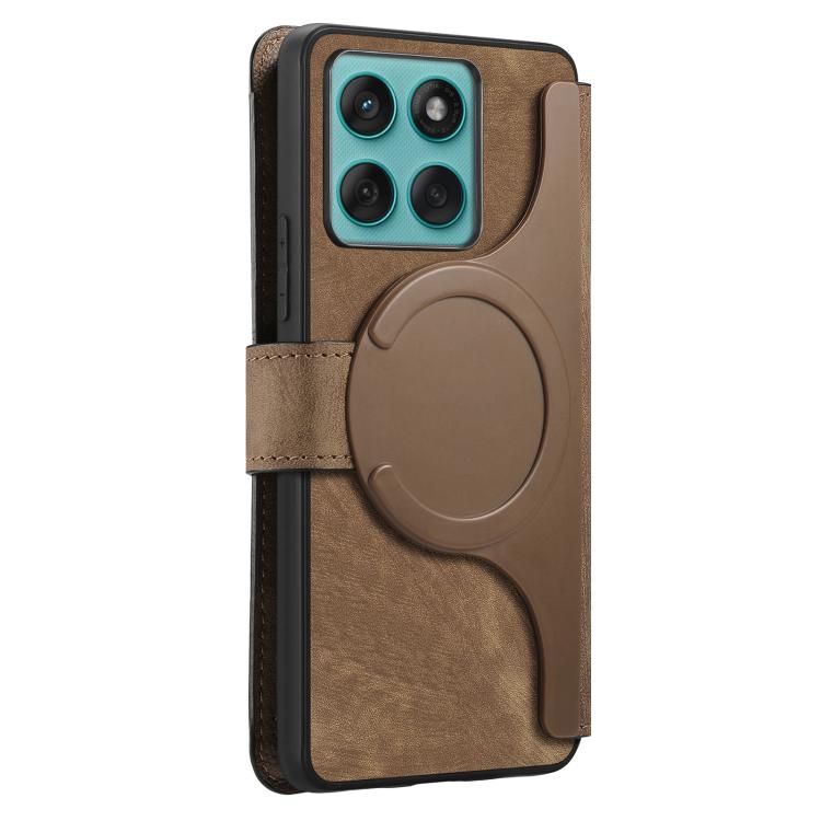 For Motorola Edge 60s / 60 Fusion CaseNeo MagSafe RFID Anti-theft Retro Leather Phone Case
