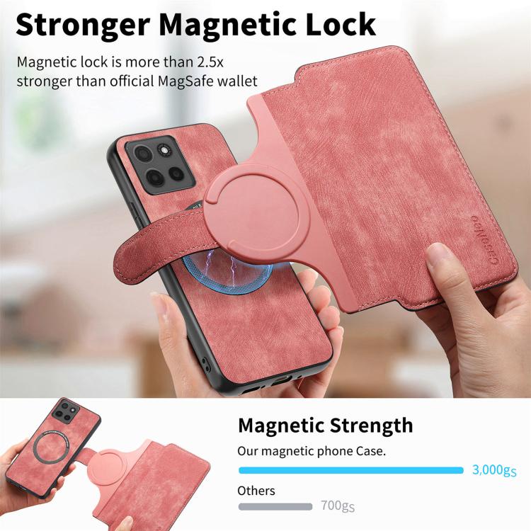 For Motorola Moto G86 5G CaseNeo MagSafe RFID Anti-theft Retro Leather Phone Case