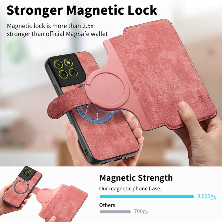 For Motorola Moto G77 / G67 5G CaseNeo MagSafe RFID Anti-theft Retro Leather Phone Case