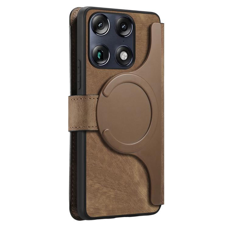 For Motorola Moto X70 Air Pro / Signature 5G CaseNeo MagSafe RFID Anti-theft Retro Leather Phone Case