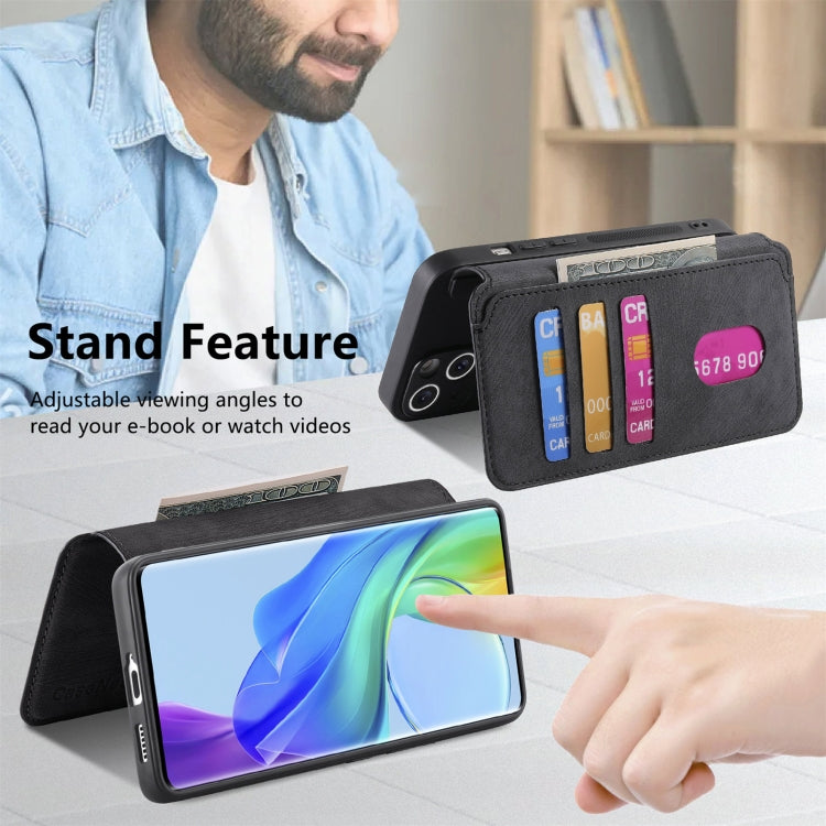 For vivo V29 Lite CaseNeo MagSafe RFID Anti-theft Retro Leather Phone Case