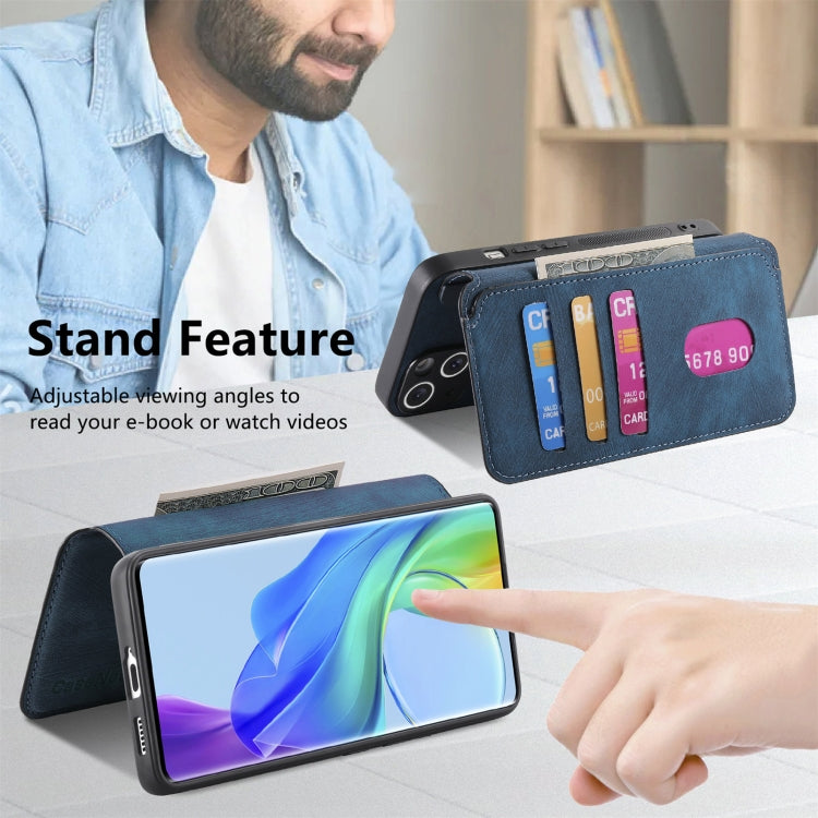 For vivo V29 Lite CaseNeo MagSafe RFID Anti-theft Retro Leather Phone Case