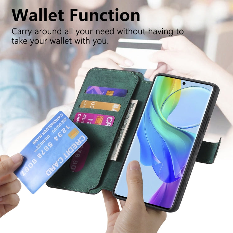 For vivo V29 Lite CaseNeo MagSafe RFID Anti-theft Retro Leather Phone Case