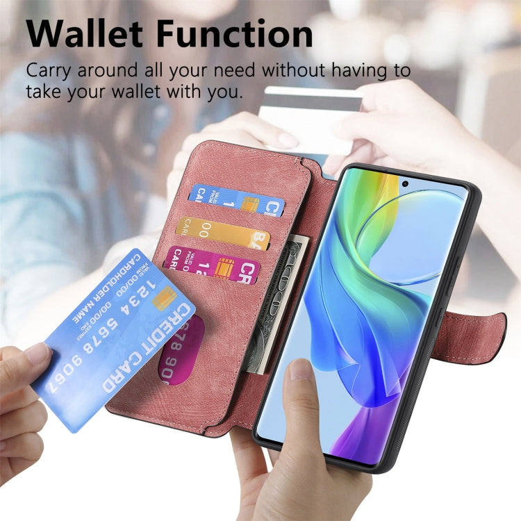 For vivo V29 Lite CaseNeo MagSafe RFID Anti-theft Retro Leather Phone Case