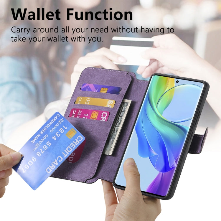 For vivo V29 Lite CaseNeo MagSafe RFID Anti-theft Retro Leather Phone Case