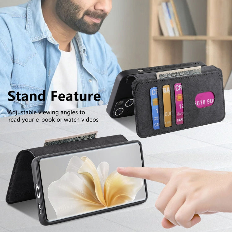 For vivo V40 Lite CaseNeo MagSafe RFID Anti-theft Retro Leather Phone Case