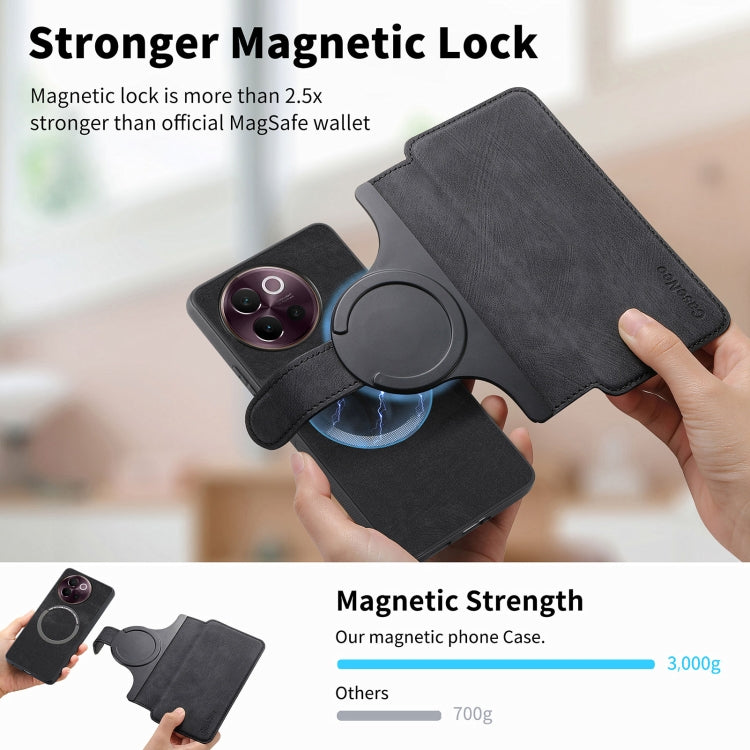 For vivo V40 Lite CaseNeo MagSafe RFID Anti-theft Retro Leather Phone Case