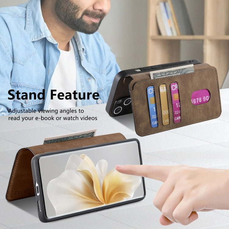 For vivo V40 Lite CaseNeo MagSafe RFID Anti-theft Retro Leather Phone Case