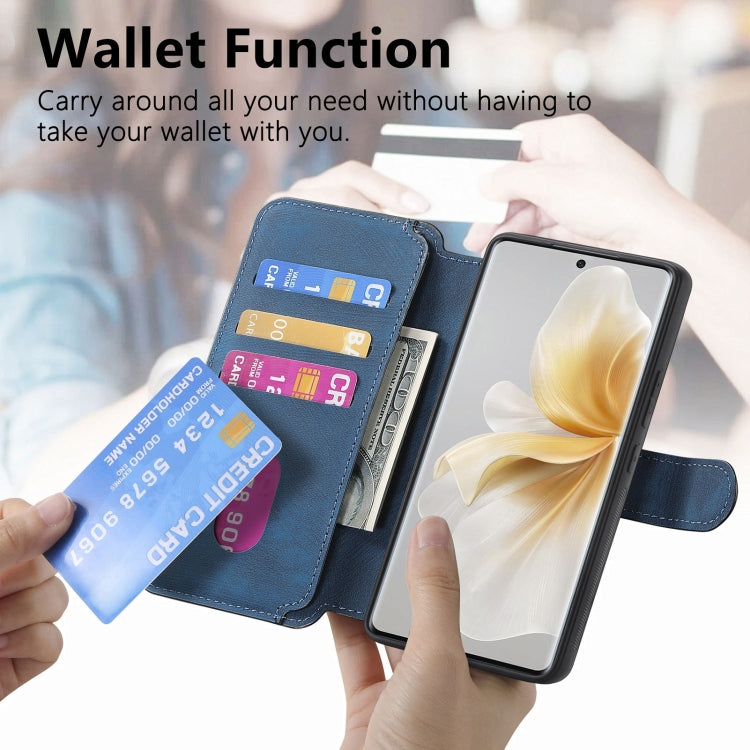 For vivo V40 Lite CaseNeo MagSafe RFID Anti-theft Retro Leather Phone Case