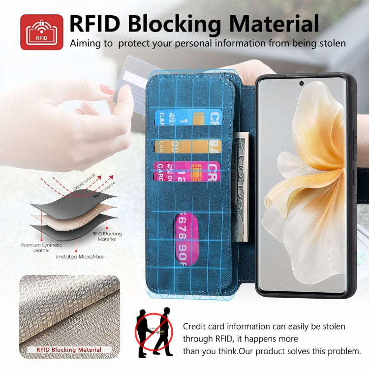For vivo V40 Lite CaseNeo MagSafe RFID Anti-theft Retro Leather Phone Case