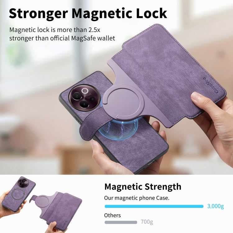 For vivo V40 Lite CaseNeo MagSafe RFID Anti-theft Retro Leather Phone Case