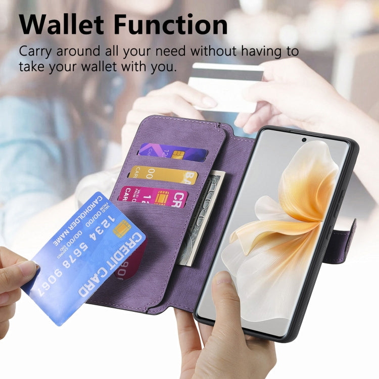 For vivo V40 Lite CaseNeo MagSafe RFID Anti-theft Retro Leather Phone Case