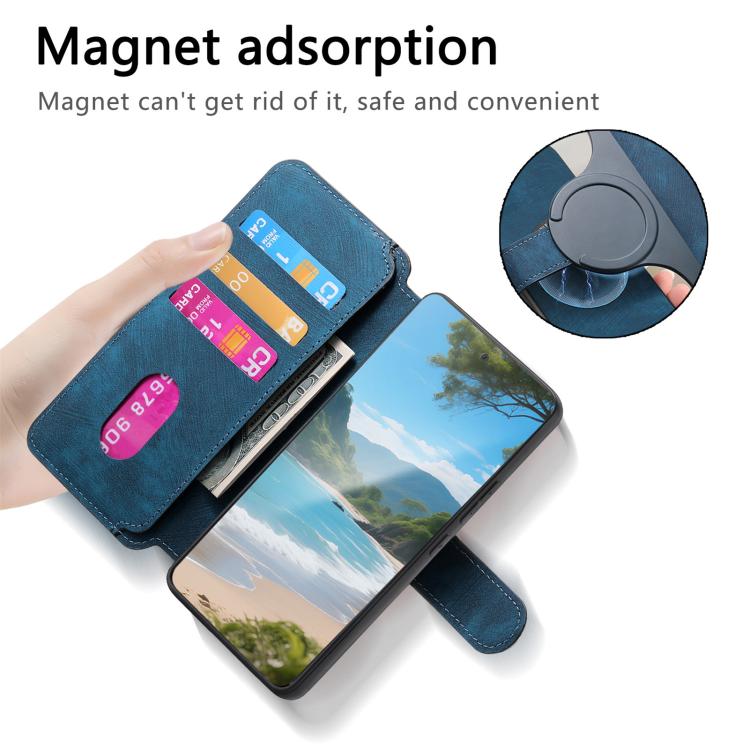 For vivo V40 SE / V40 Lite IDN CaseNeo MagSafe RFID Anti-theft Retro Leather Phone Case