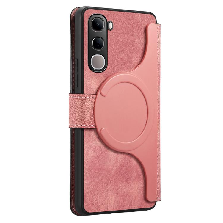 For vivo V40 SE / V40 Lite IDN CaseNeo MagSafe RFID Anti-theft Retro Leather Phone Case