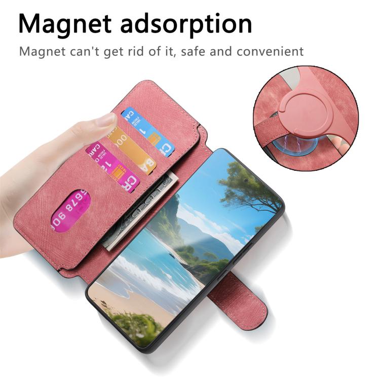 For vivo V40 SE / V40 Lite IDN CaseNeo MagSafe RFID Anti-theft Retro Leather Phone Case