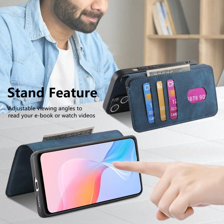 For vivo Y21s / Y32 / Y21T / Y3T CaseNeo MagSafe RFID Anti-theft Retro Leather Phone Case