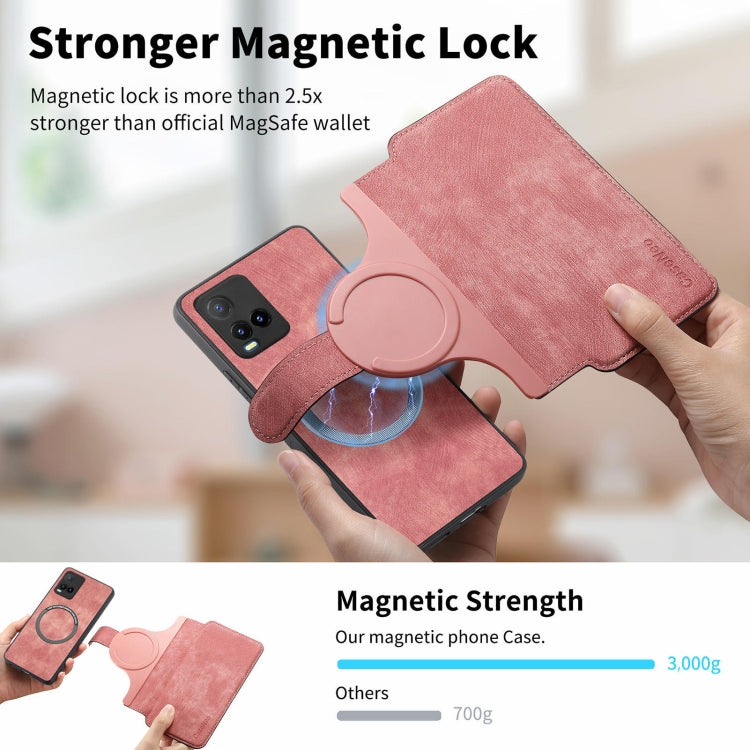 For vivo Y21s / Y32 / Y21T / Y3T CaseNeo MagSafe RFID Anti-theft Retro Leather Phone Case
