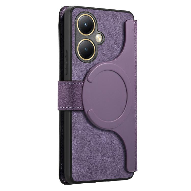 For vivo Y35+ CaseNeo MagSafe RFID Anti-theft Retro Leather Phone Case