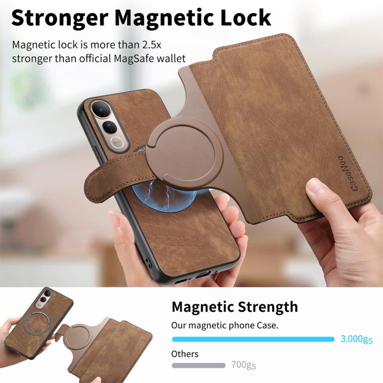 For vivo V50 Lite 4G / 5G CaseNeo MagSafe RFID Anti-theft Retro Leather Phone Case