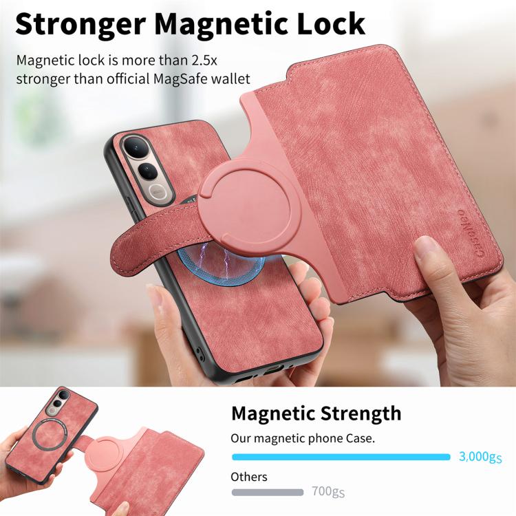 For vivo V50 Lite 4G / 5G CaseNeo MagSafe RFID Anti-theft Retro Leather Phone Case