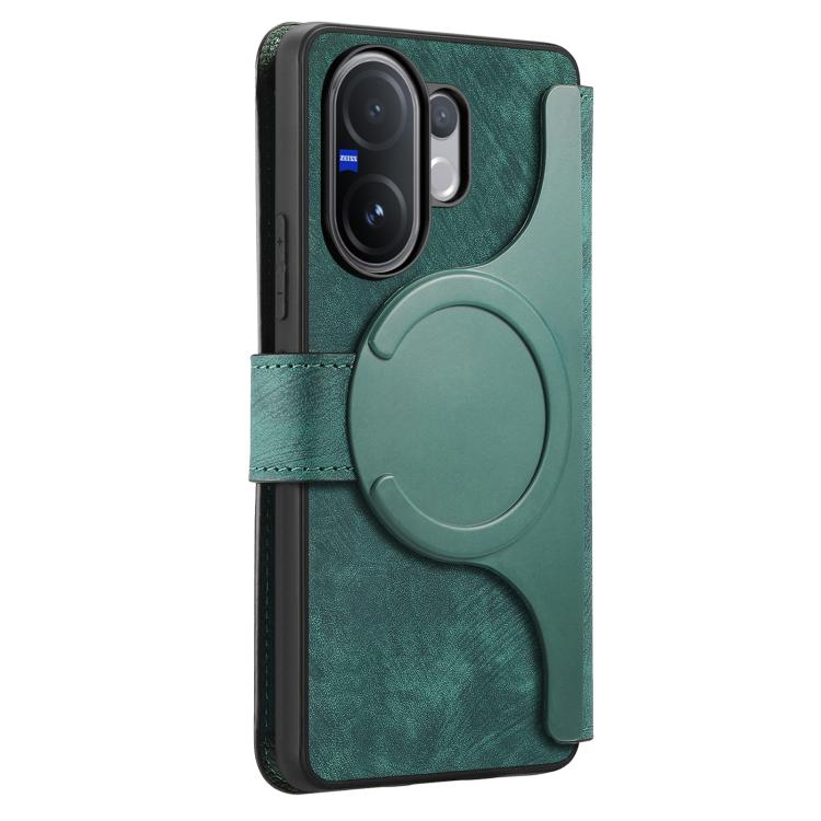 For vivo V60 5G CaseNeo MagSafe RFID Anti-theft Retro Leather Phone Case