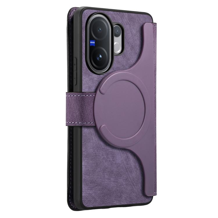 For vivo V60 5G CaseNeo MagSafe RFID Anti-theft Retro Leather Phone Case
