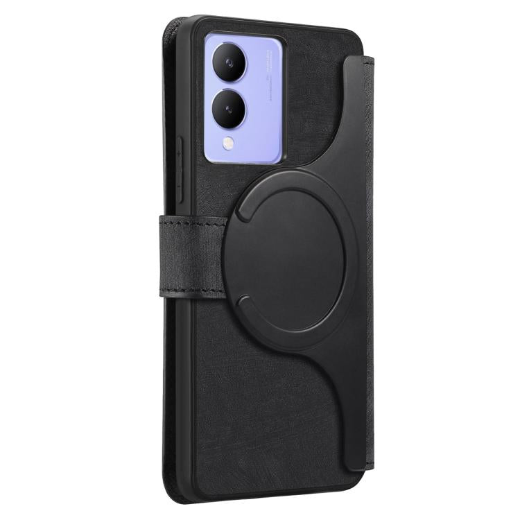 For vivo Y33t 4G / Y17s CaseNeo MagSafe RFID Anti-theft Retro Leather Phone Case