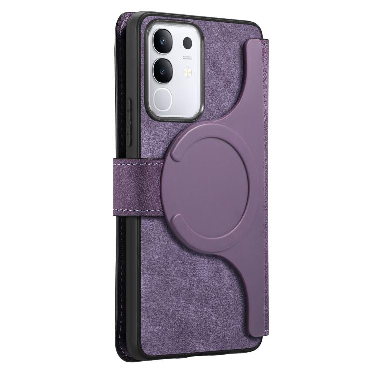 For vivo Y29 4G CaseNeo MagSafe RFID Anti-theft Retro Leather Phone Case