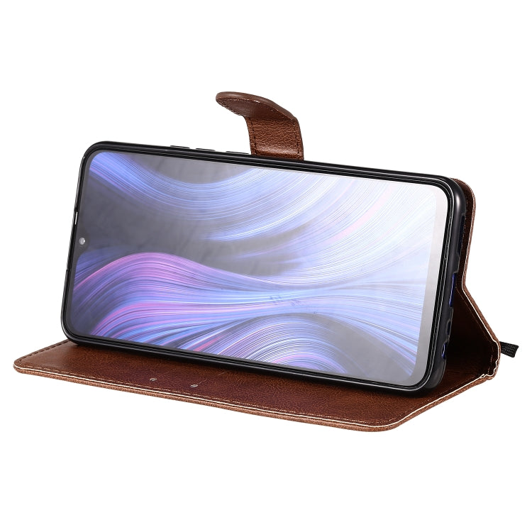 For Xiaomi Redmi 9 Solid Color Horizontal Flip Protective Leather Case with Holder & Card Slots & Wallet & Photo Frame & Lanyard
