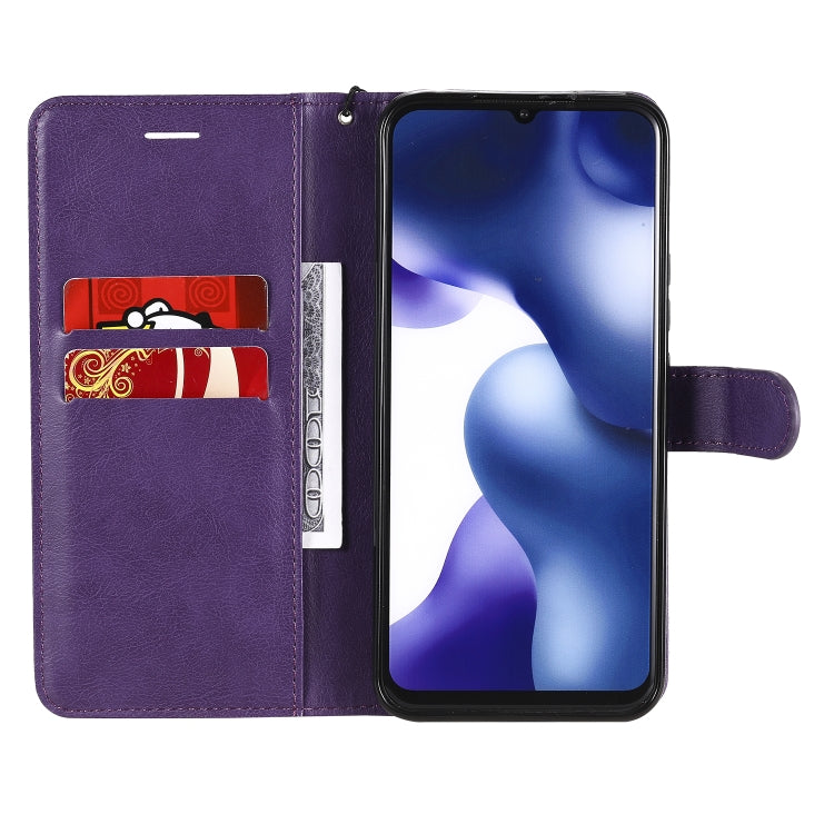 For Xiaomi Mi 10 Lite Solid Color Horizontal Flip Protective Leather Case with Holder & Card Slots & Wallet & Photo Frame & Lanyard