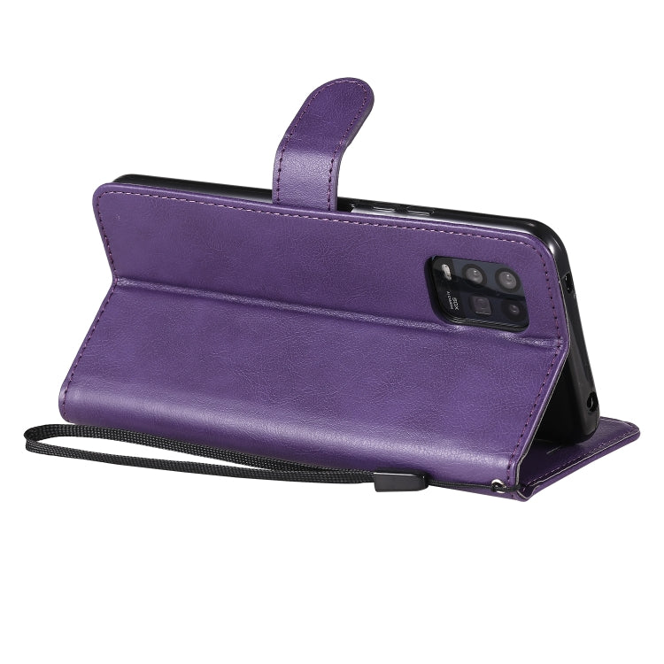 For Xiaomi Mi 10 Lite Solid Color Horizontal Flip Protective Leather Case with Holder & Card Slots & Wallet & Photo Frame & Lanyard